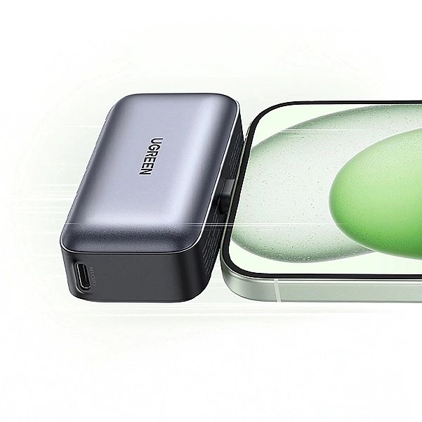 Powerbank Ugreen PB503, 5000mAh z portem USB-C i zintegrowanym złączem
