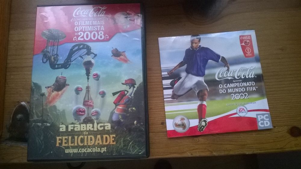 Dvd e jogo de pc da abertura do campeonato do mundo de 2002.coca cola