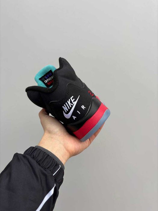 Мужские кроссовки Nike Air Jordan 5 Retro Black Red 40-45 Новинка! Топ