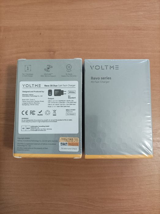 Качественное GAN зарядное VOLTME Revo 35W, 20W