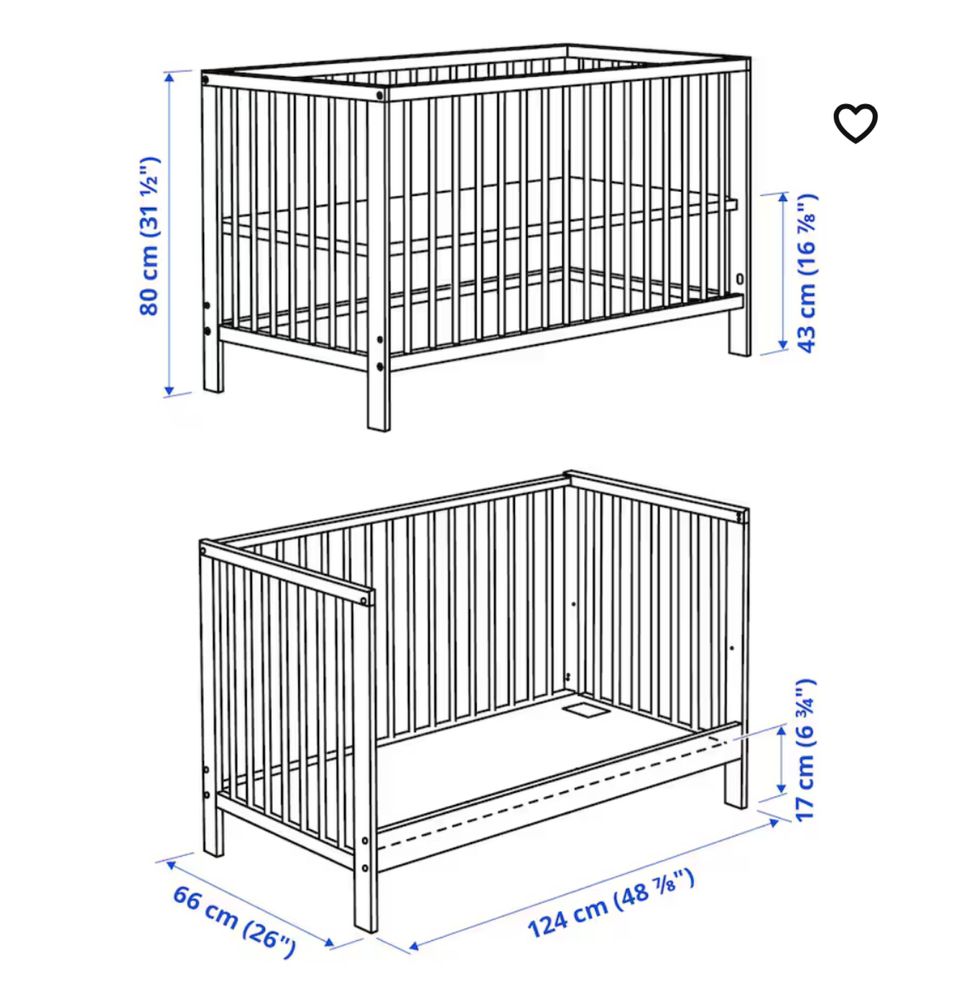 Berço IKEA usado