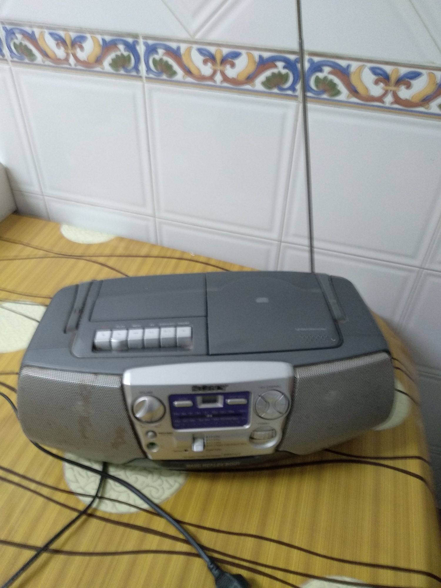 Radio cd Sony a funcionar