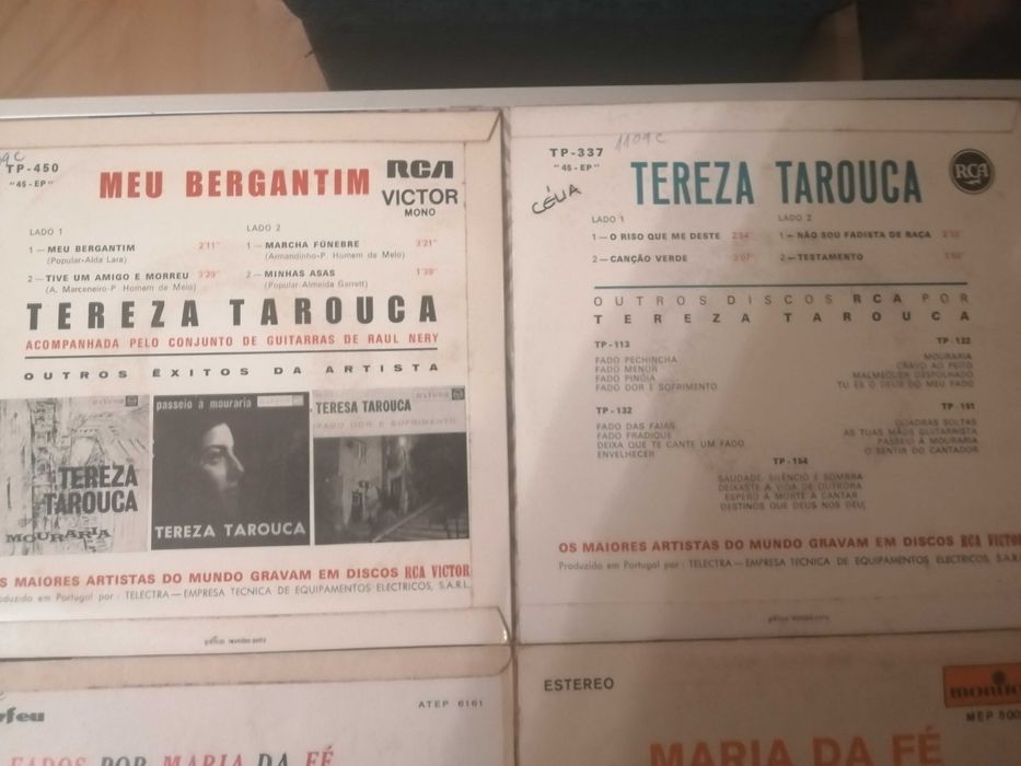 Discos Vinil Maxi Tereza Tarouca e Maria da Fé.