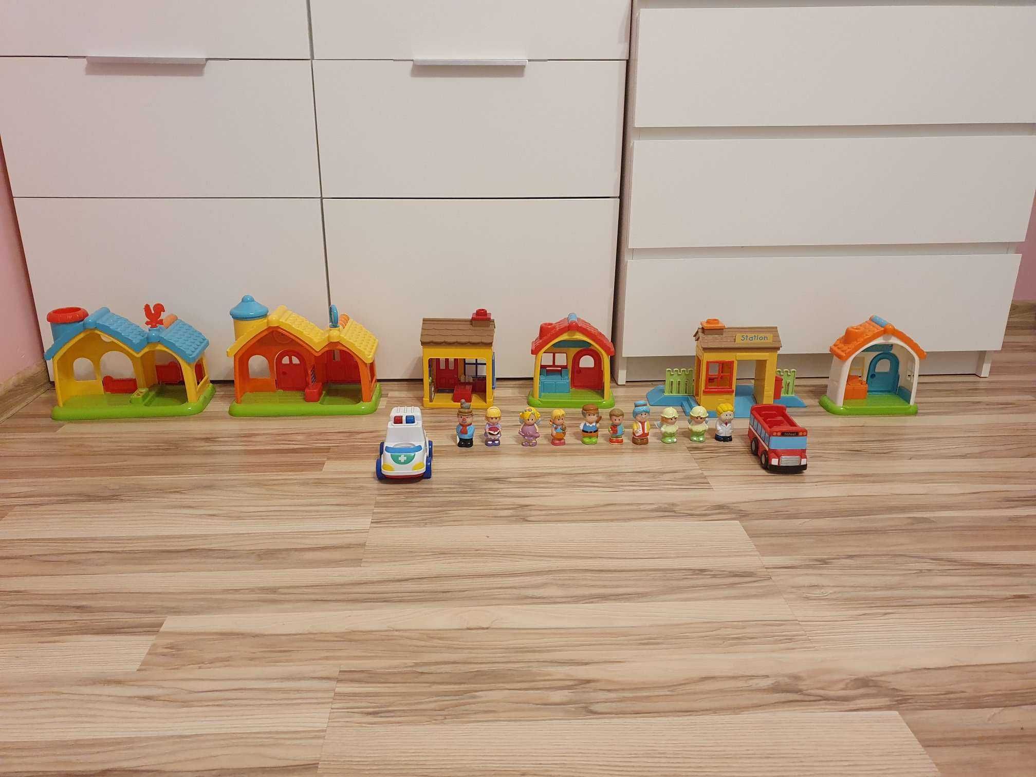 ELC Little People 10 FIGUREK Domek 6 SZTUK Farma Zwierzęta Grające