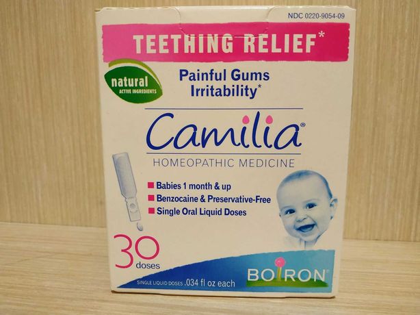 Boiron, Camilia, облегчение боли при прорезывании зубов  30 доз