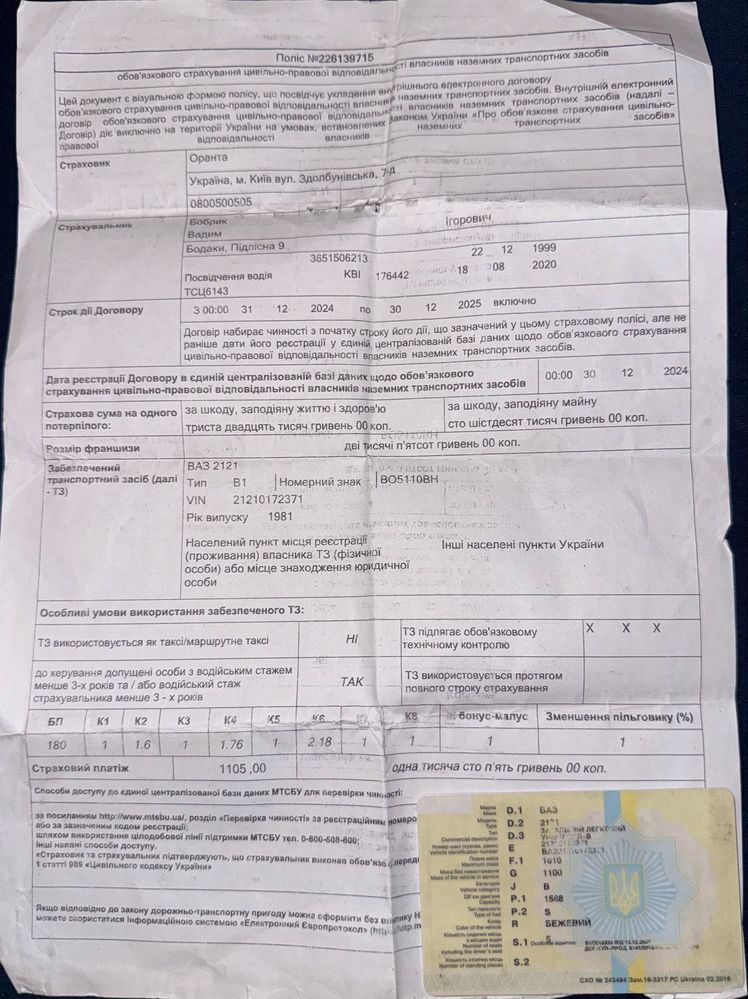 ВАЗ/лада НИВА 2121.