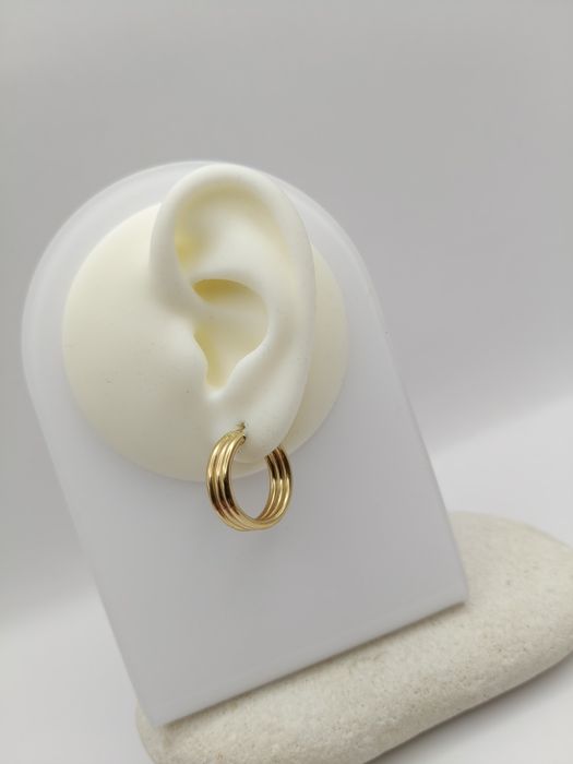 Złote Kolczyki Koła Pr.585 Nowe Zapraszamy