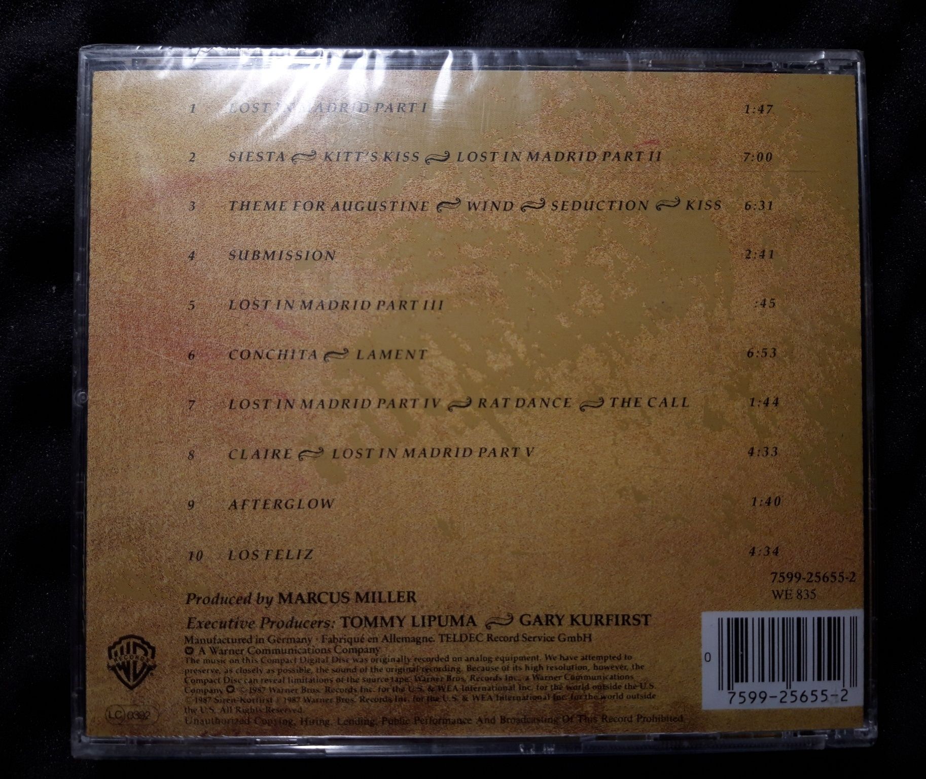 Miles Davis / Marcus Miller – Music From Siesta (CD, 1987, FOLIA)