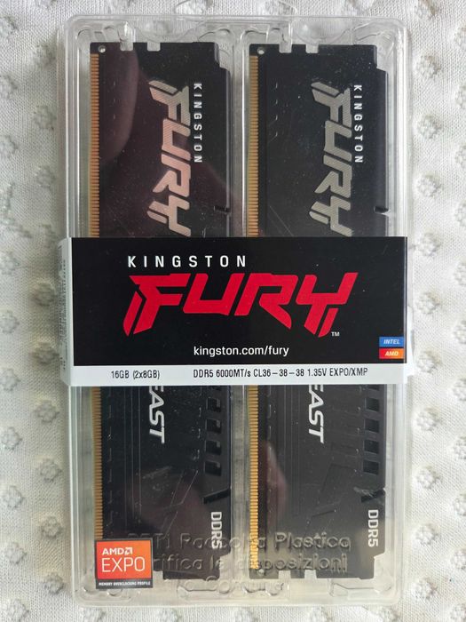RAM Kingston Fury 16GB (2x8) 6000MT/s CL36 DDR5