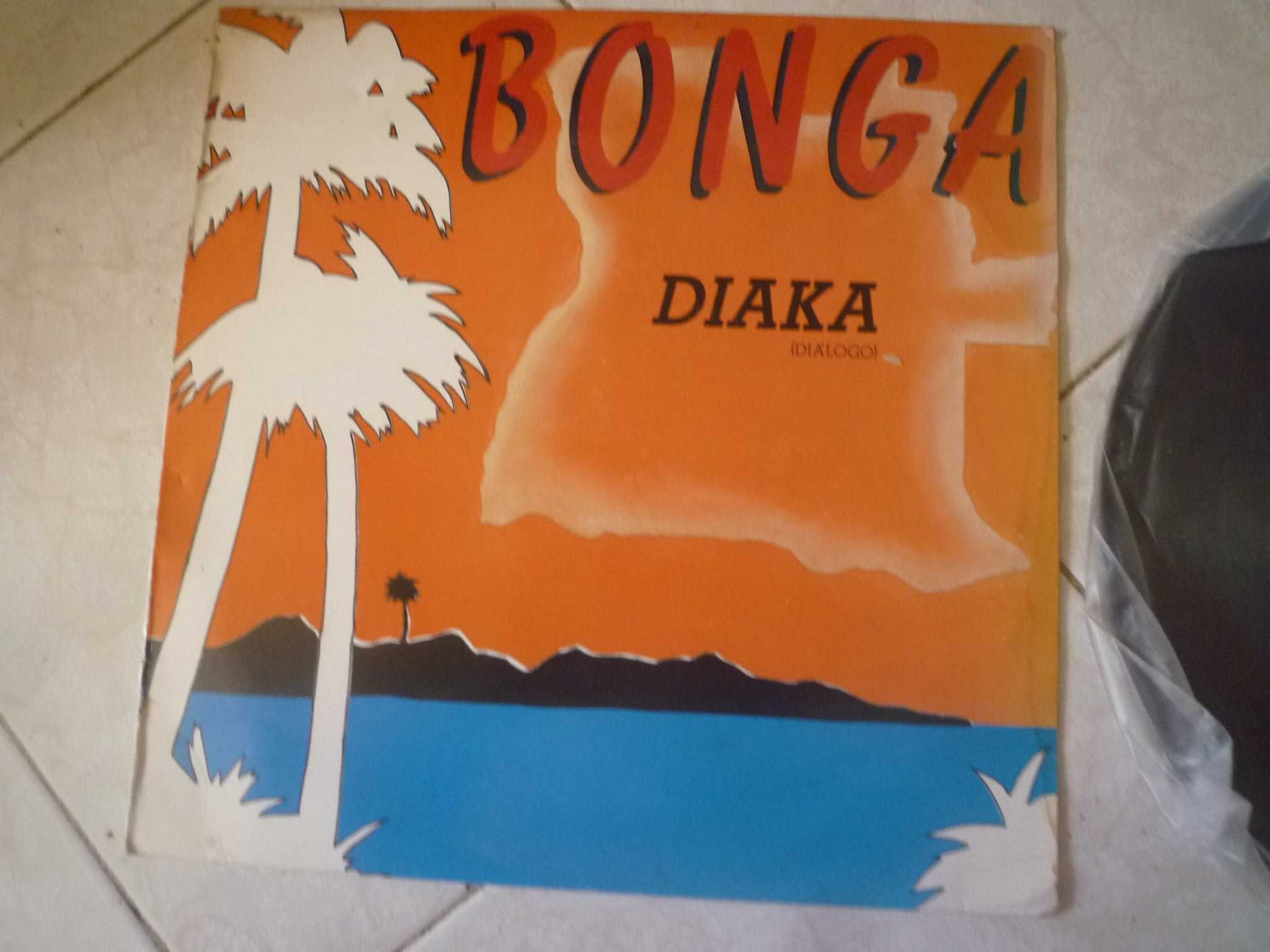 Album do Bonga autografado vinil Diaka 33RPM 1990