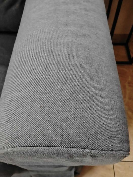 Sofa narożna 4-osobowa, Ektorp ciemnoszara