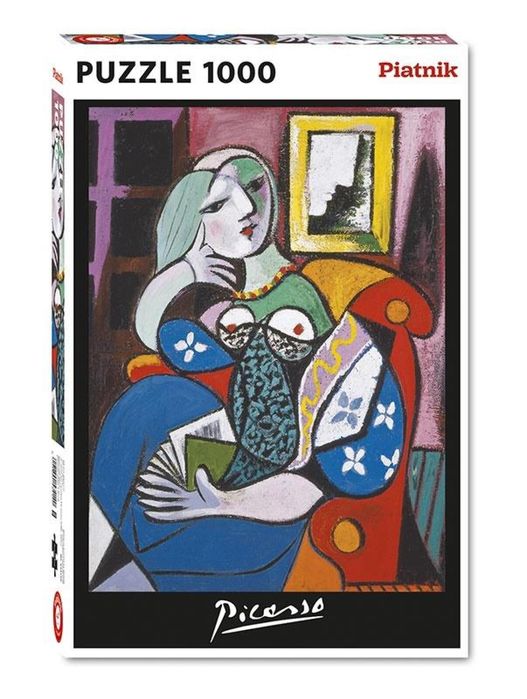 Puzzle 1000 - Picasso, Kobieta z Książką PIATNIK karton,400x265x60 mm