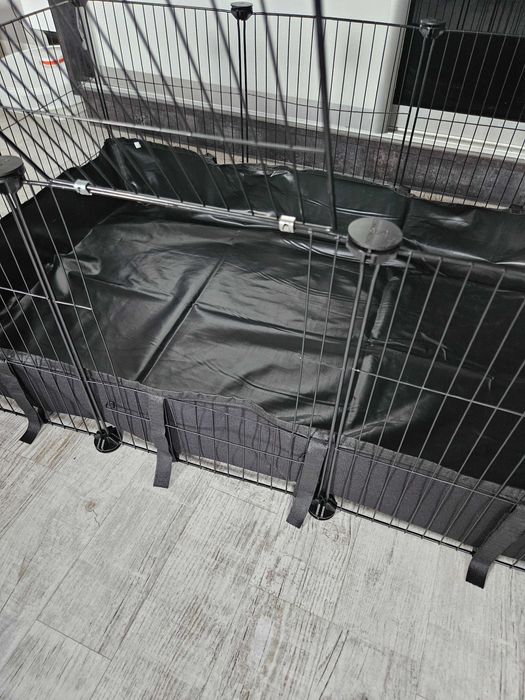 Klatka dla gryzoni chomików królików świnek z drzwiami i podłogą NOWA