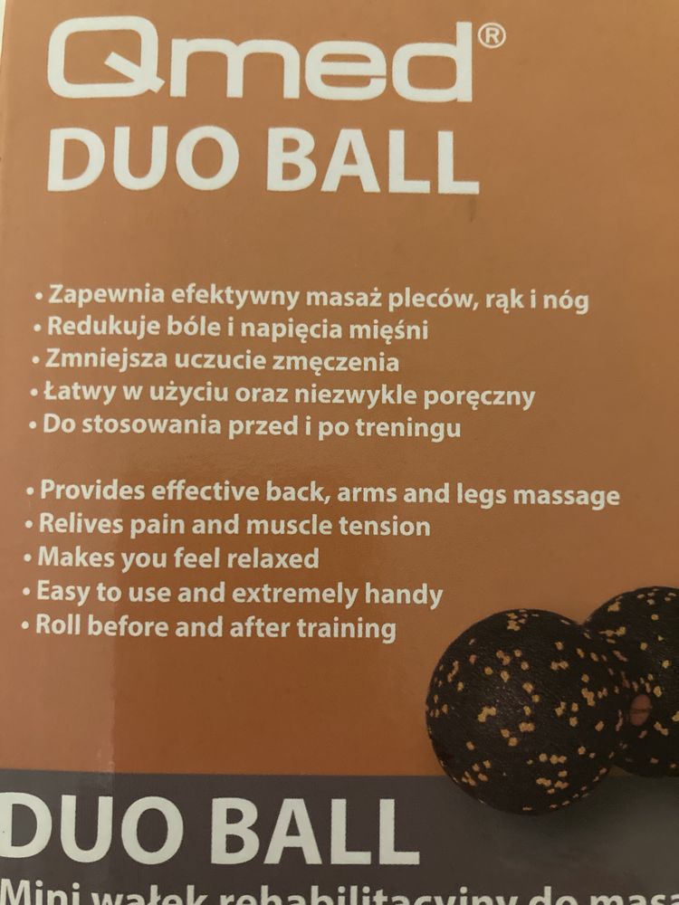 Podwójna piłeczka do masażu Qmed nowa