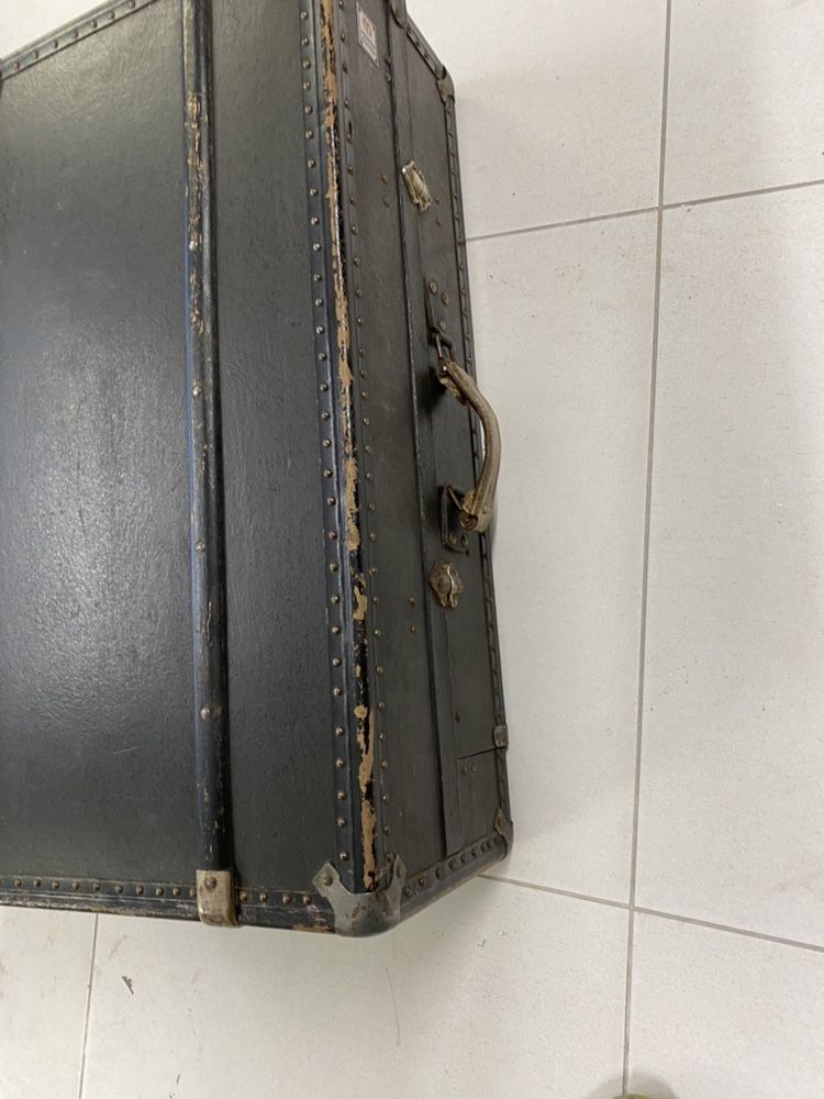 Walizka, garderoba podróżna Madler Koffer kufer przedwojenny RARYTAS