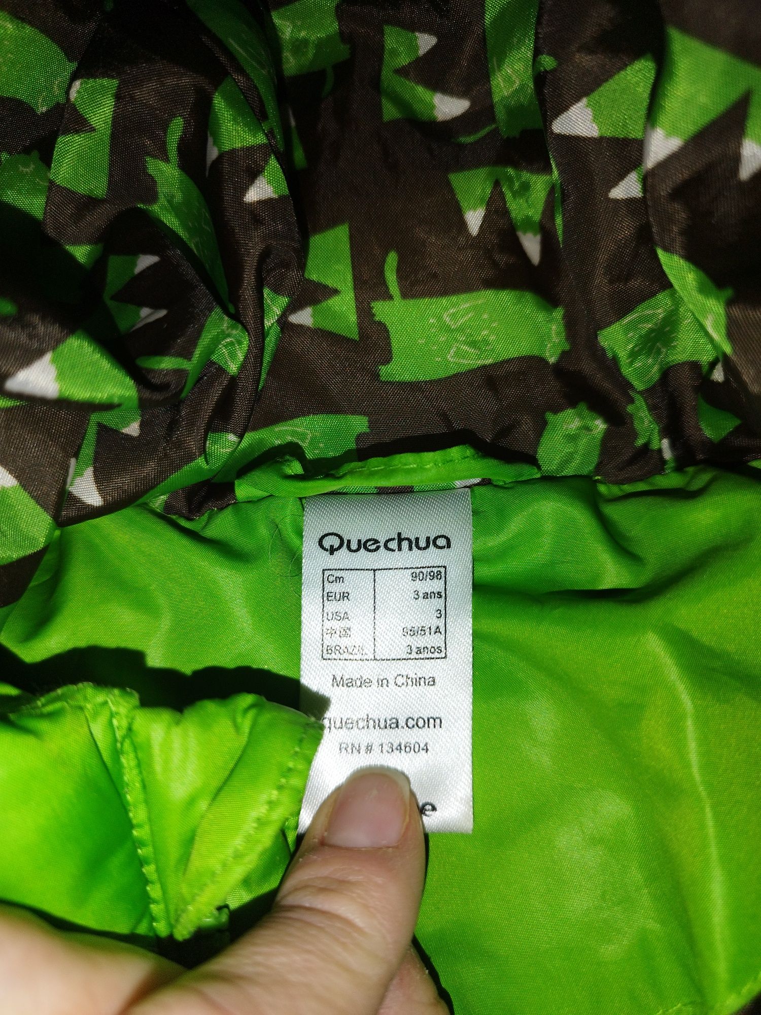 Ciepła kurtka Quechua, Decathlon, r. 90-98