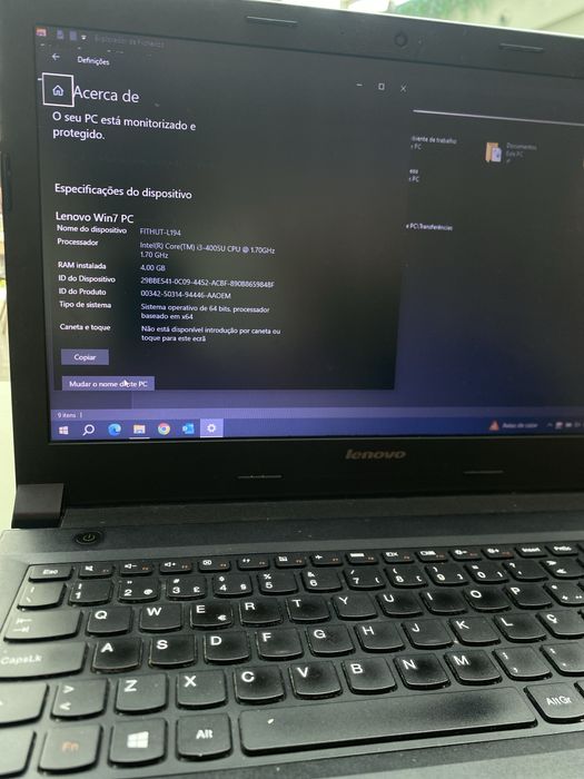 Notbook lenovo usado