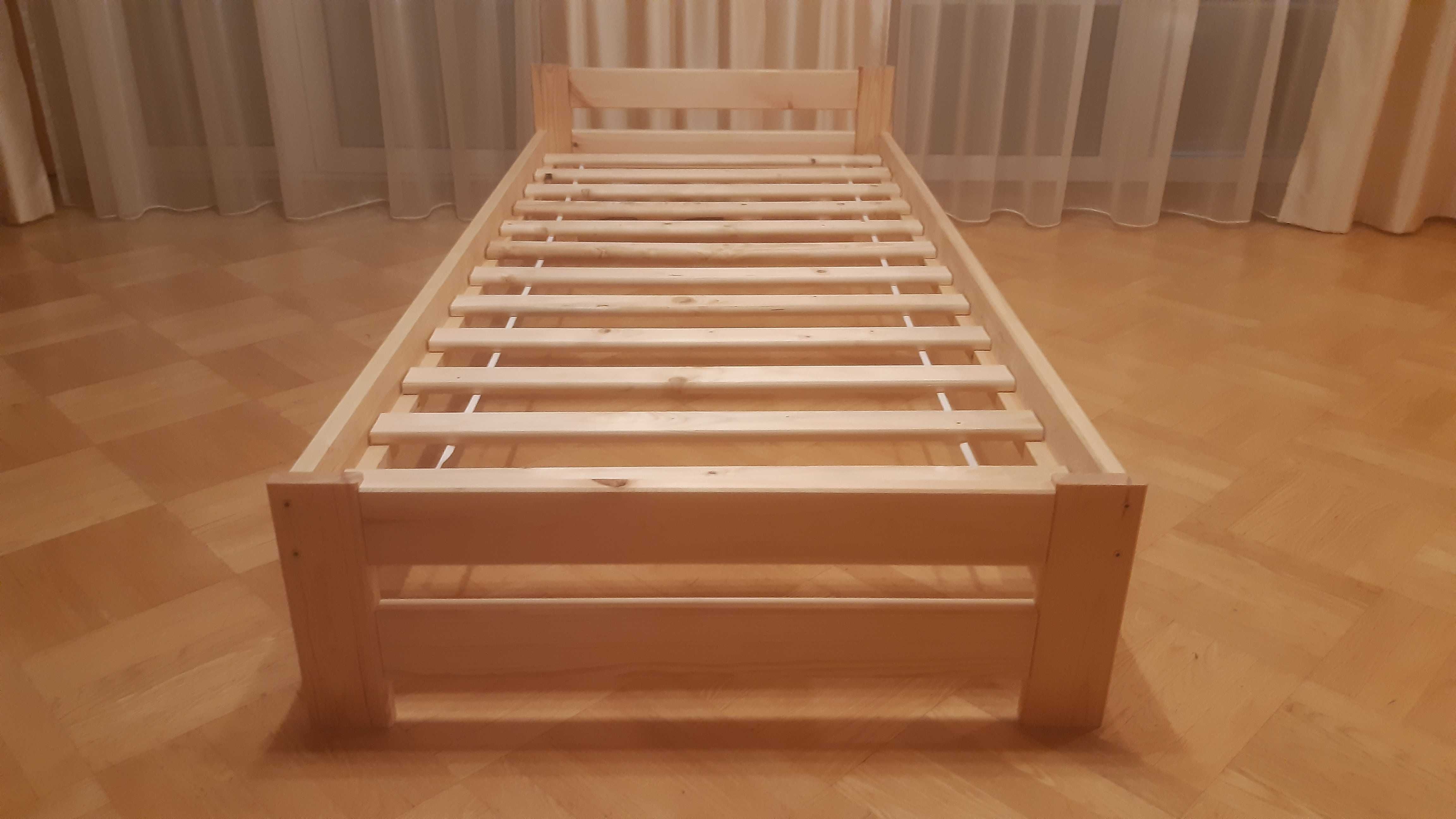 Łóżko drewniane sosnowe wymiary 90x200, 120x200, 140x200, 160x200