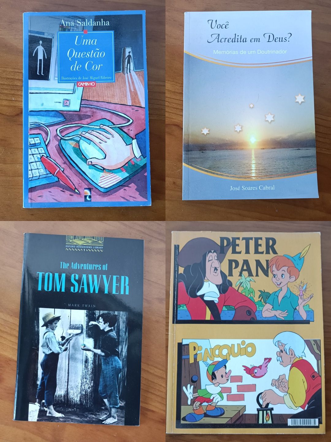 Conjunto de livros diferentes
