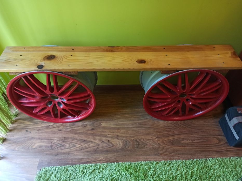 Stolik z felgi półka z felgi 19 5x112 8J dekoracja, warsztat, biuro
