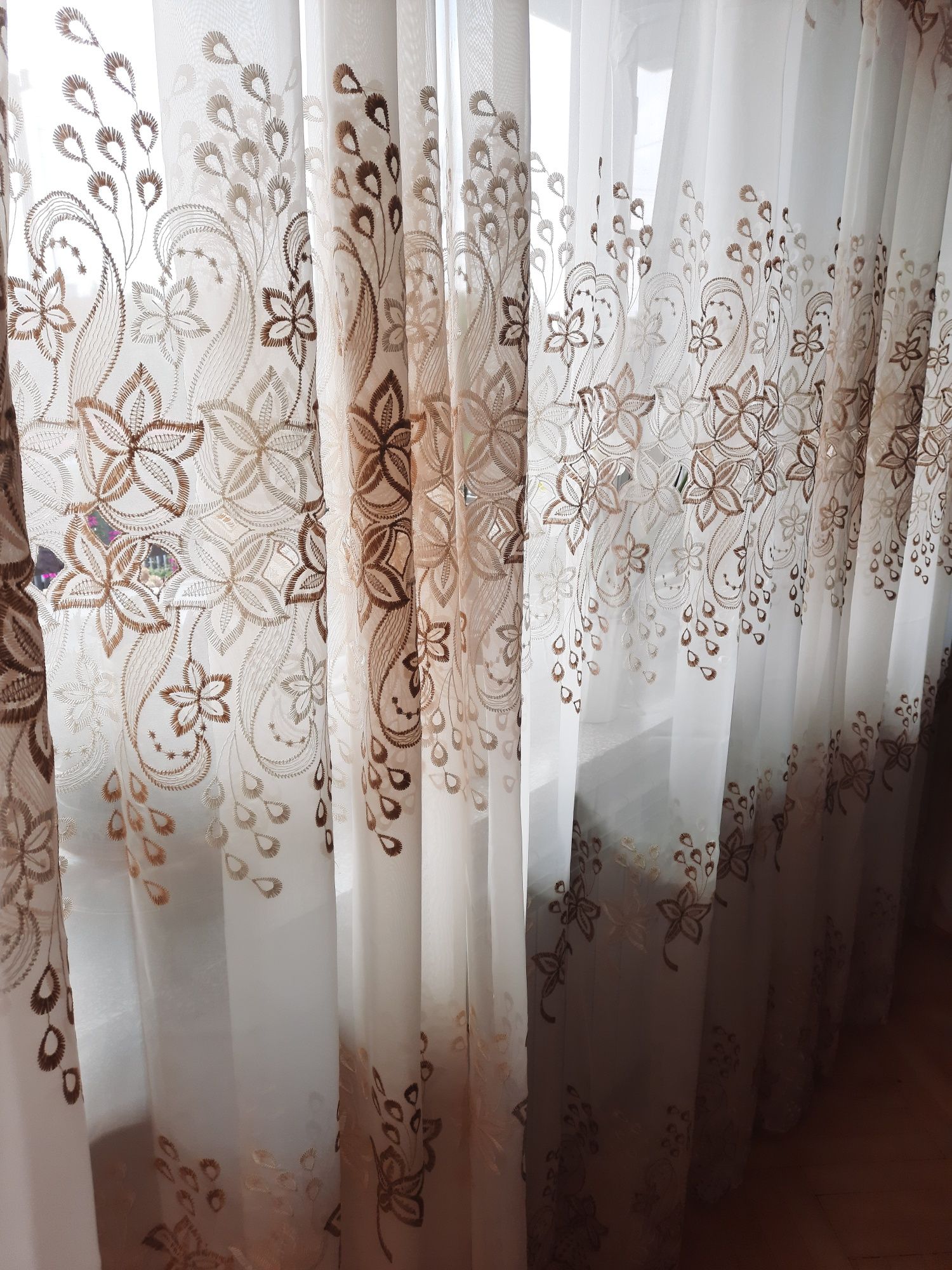 Firanki z 4 pasami gipiury 2 szt.
