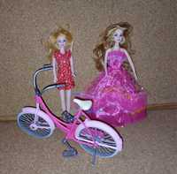 Conjunto de bicicleta + 2 bonecas tipo barbie. 
Brinquedos.