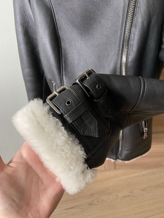 Куртка авиатор дубленка натуральная кожа Турция М