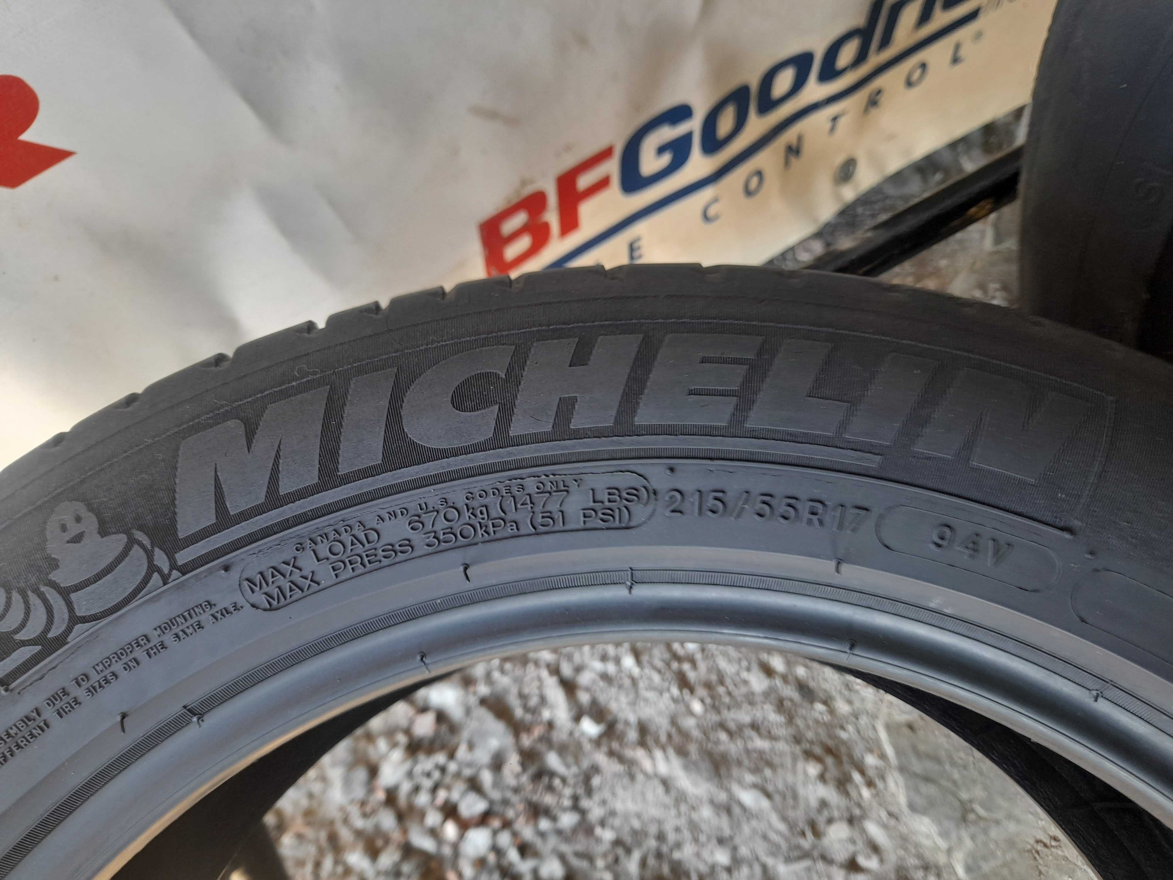 Літні шини 215/55 R17 Michelin primacy 3