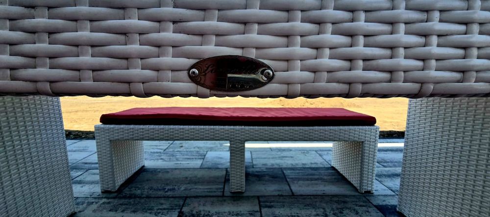 Zestaw mebli ogrodowych, rattanowych