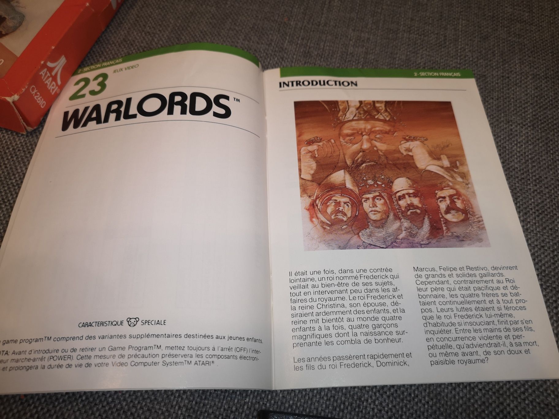 Warlords ATARI 2600 gra + pudełko, instrukcja (rzadkość na rynku)