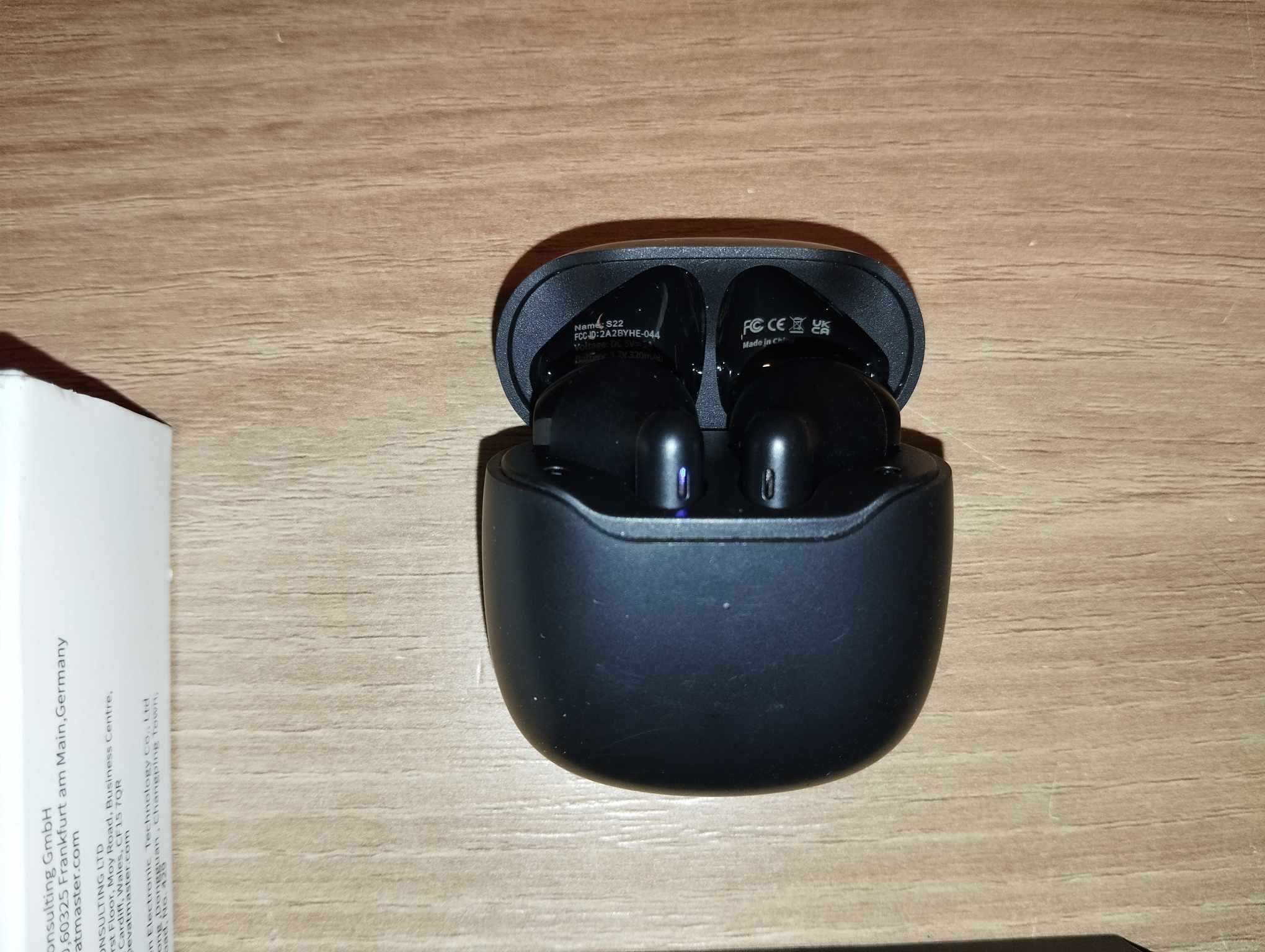 Słuchawki Bezprzewodowe Bluetooth S22 Czarne