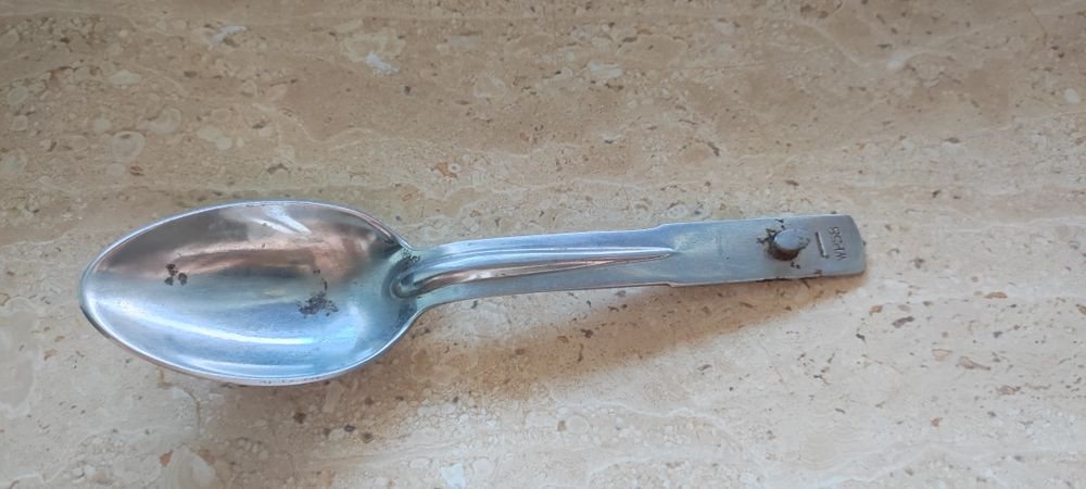 Łyżka stara wygrzebana z ziemi