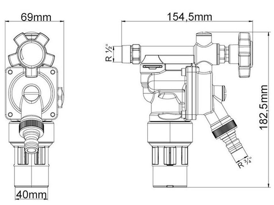Zawór antyskażeniowy SYR izolator przepływów zwrotnych 1/2"