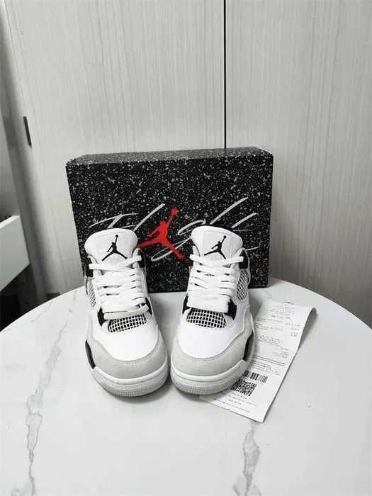 Buty meskie Mokasyny Jordan_4_Retro_Military_Black R.43