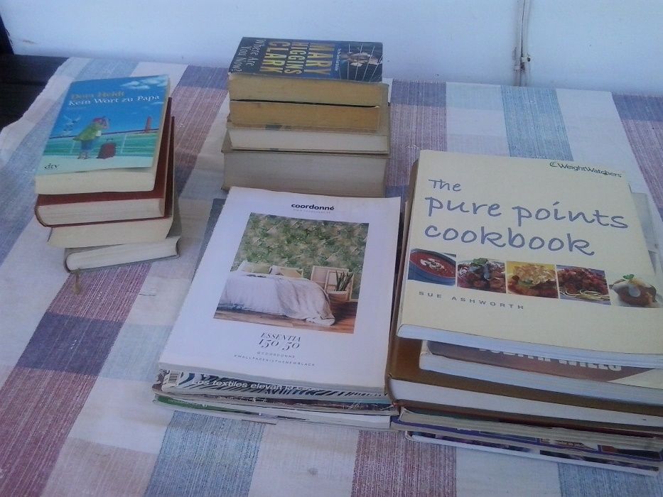 Livros e revistas Alemãs(Deutsch) ing,port,culinária decoração litera
