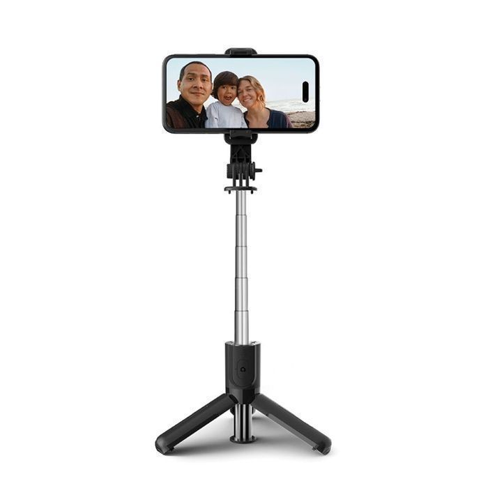 Tech-Protect L02S Bluetooth Selfie Stick Tripod Black