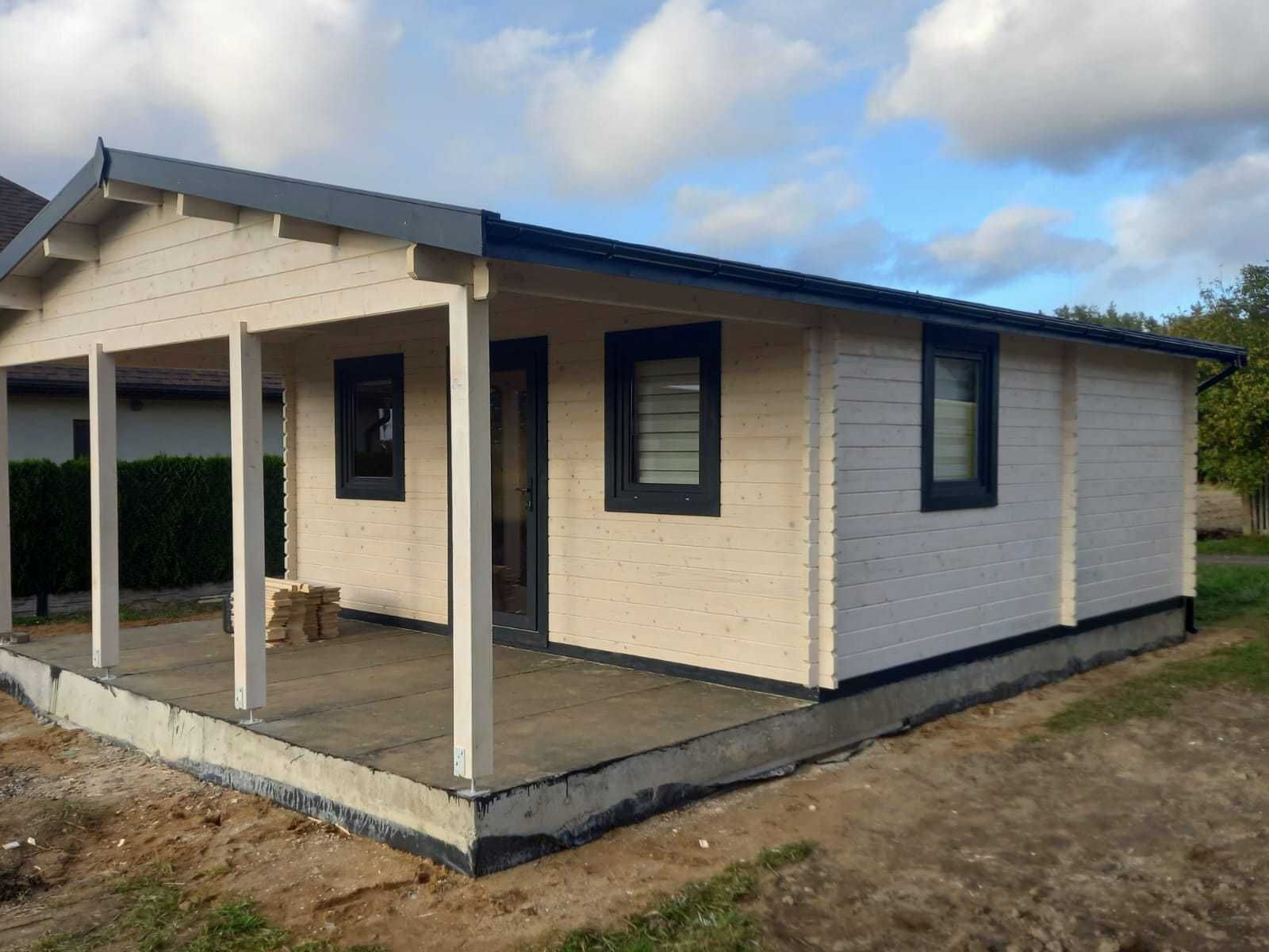 Drewniany domek letniskowy Sofia 32 m2 - ROD, ośrodek wypoczynkowy