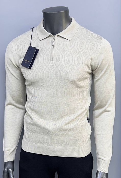 Чоловічий джемпер поло трикотаж stefano ricci