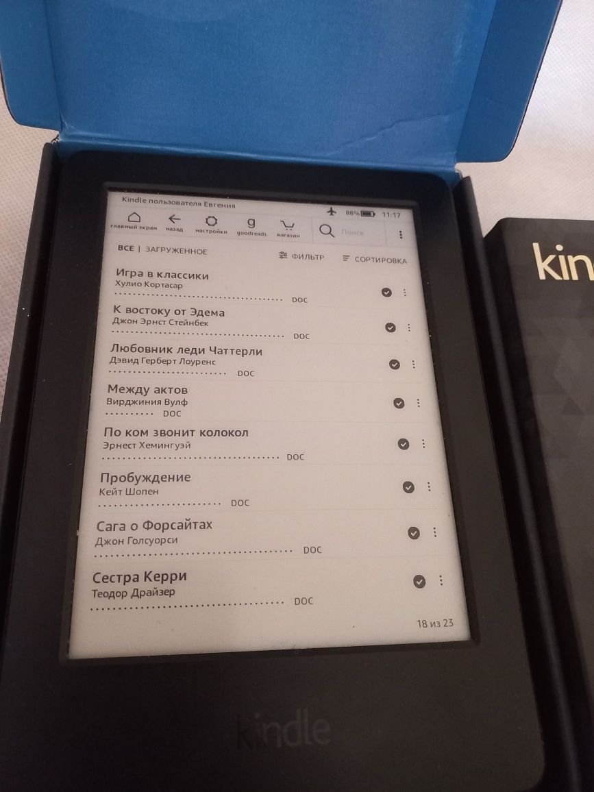 Нова Электронная книга Amazon Kindle 7th (2015) gen 6" (Black) 4Гб