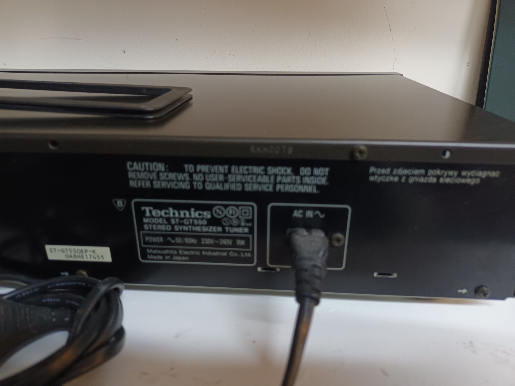 ST-GT550 Technics Stereo Synthesizer Tuner Radio Technics
