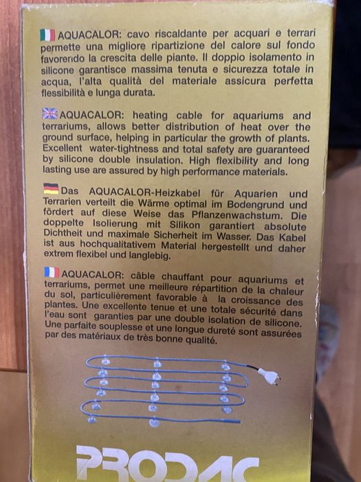 Aquecedor de aquário novo