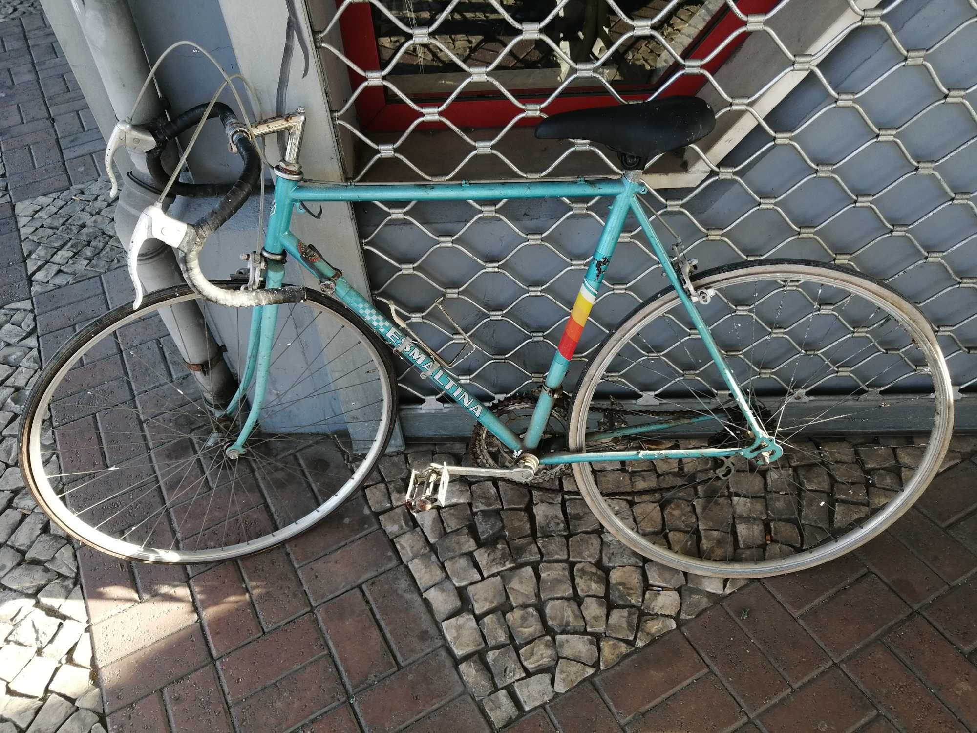 Bicicleta antiga de corrida