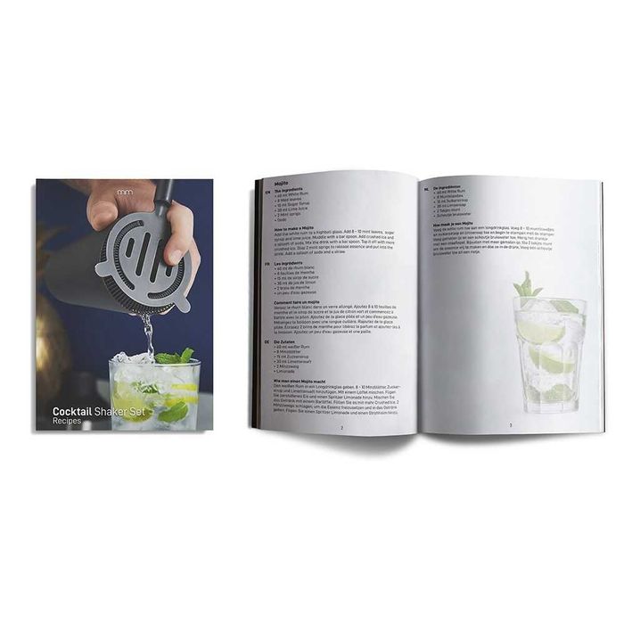 Zestaw Barmański shaker do DRINKÓW koktajli czarny