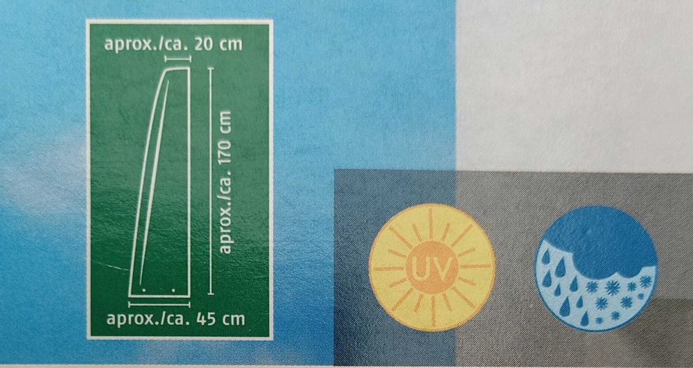 Capa protetora de guarda sol de diametro até 3 metros- nova