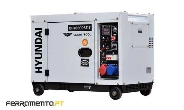 Gerador Diesel Silencioso 7,5 kVA GT Power by Hyundai GTDHY8600SE-T