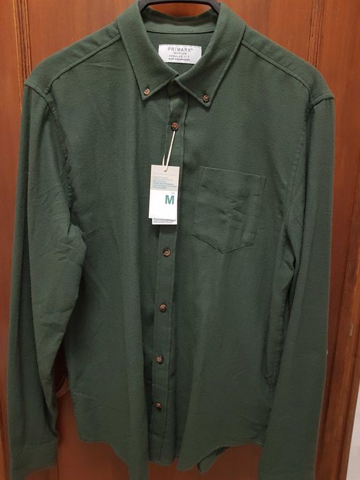 Camisa homem manga comprida verde mocidade portuguesa NOVA A ESTREAR