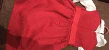 Vestido lindo Mayoral vermelho com camisola interior comprida golinha