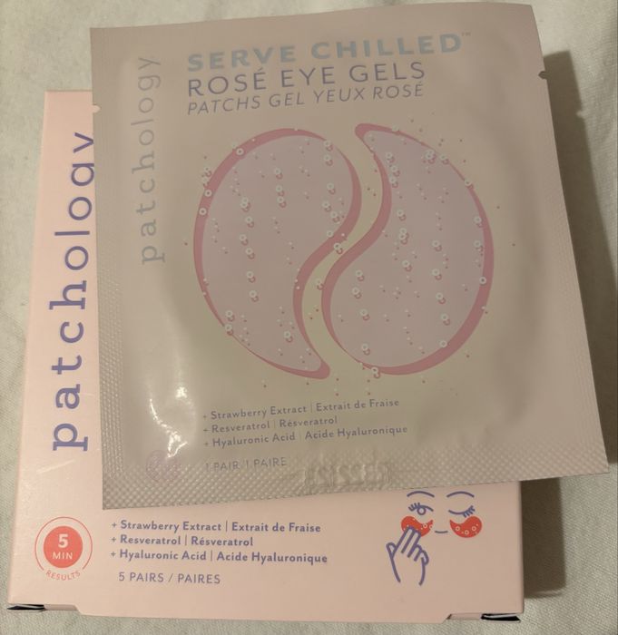 Żelowe Płatki musujące pod oczy Patchology Rosé eye gels  Nowe