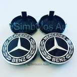 4 Centros Tampas Jantes Mercedes-Benz