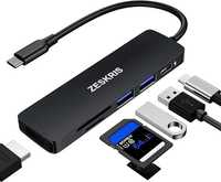 adapter 6 w 1 USB C Hub Multiport adapter z 2 USB 3.0